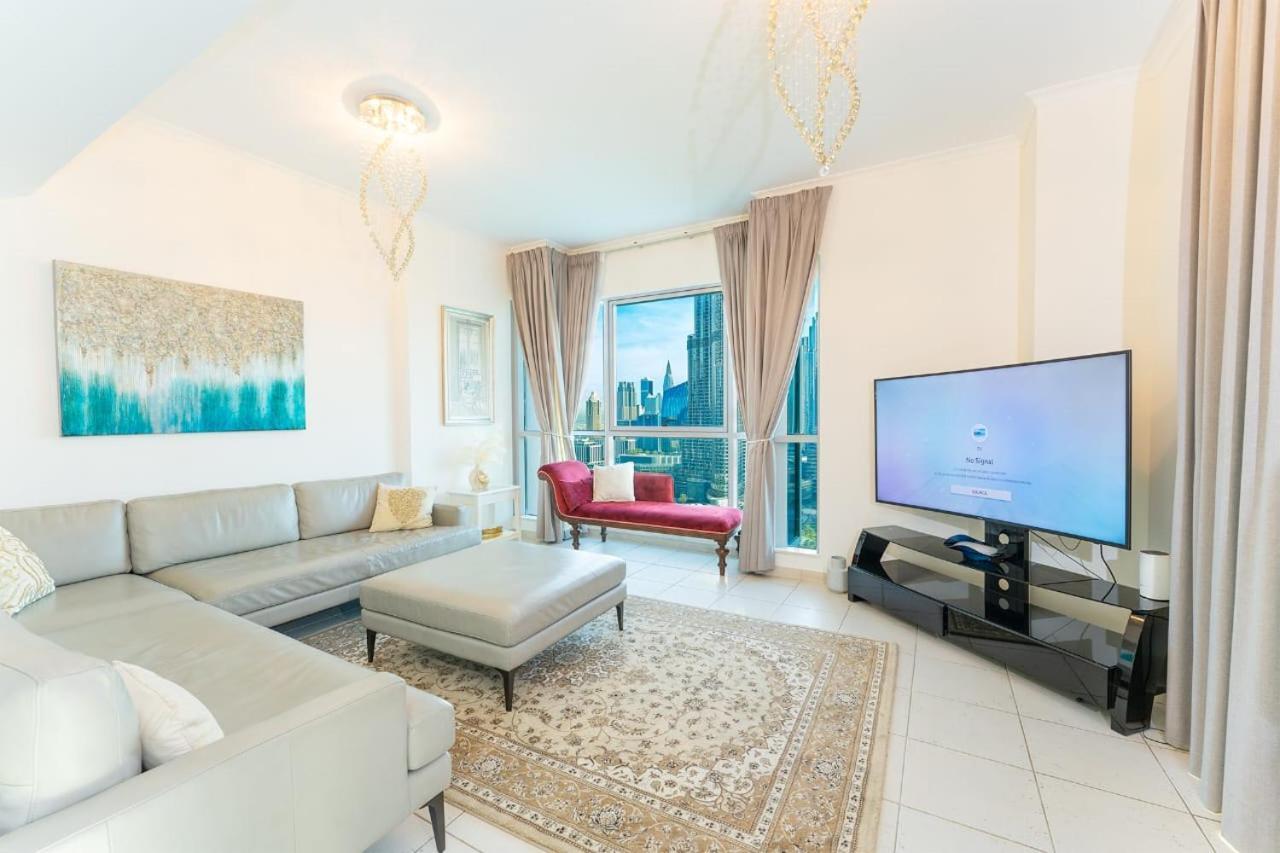 Spectacular Burj & Fountain View - Luxurious 3 Bedrooms & Maids Room - The Residences Dubaj Zewnętrze zdjęcie